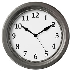 SÖNDRUM СЁНДРУМ, Настенные часы, серый, 35 см