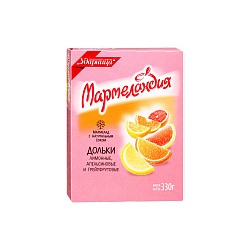 Мармелад Апельсиновые лимонные грейпфрутовые дольки Мармеландия 330гр