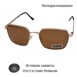 Солнцезащитные очки, поляризованные, коричневые, 54123-1030, арт.354.324
