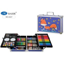 Набор для детского творчества Кейс с замочками "ЛИСА" (145 предметов) МС-6327 Basir