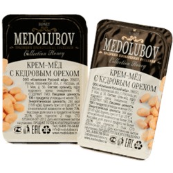 Мёд-суфле Медолюбов с кедровым орехом Блистер (16шт)