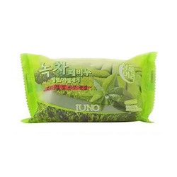 JUNO. Туалетное мыло-скраб Зеленый чай, 150г