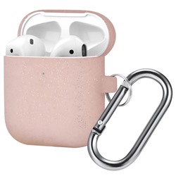 Чехол Hang case для кейса "Apple AirPods 2" (rose gold pearl)
