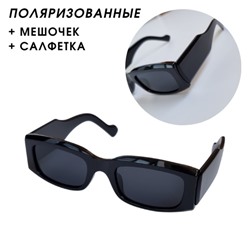 Солнцезащитные женские очки, поляризованные, черные, SC7105P С1, арт.222.023