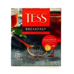 Чай черный в пакетиках Тесс Breakfast 100 пак/уп, 1,8 г