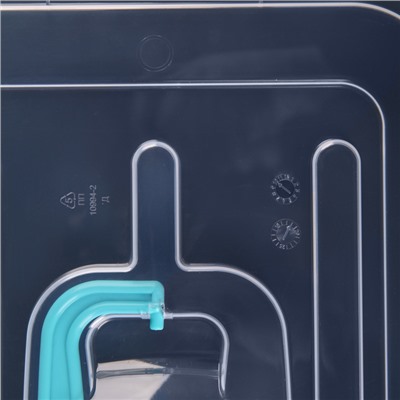 Контейнер для хранения с крышкой и вкладышем «Рукоделие», 10 л, 35×23×19 см, цвет МИКС