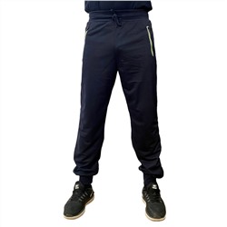 Спортивные мужские штаны джоггеры – мягкая резинка на талии, манжеты на щиколотках, бонус – карманы на молнии №56