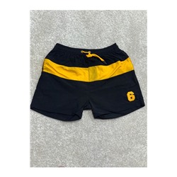Мужские шорты КТ02079-1 черно-желтые