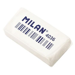 Ластик "4036" белый, синтетический каучук 39х20х8 мм (973204) Milan