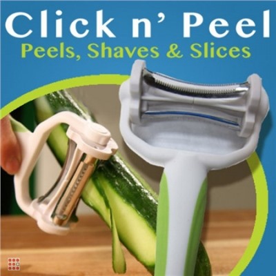 Овощечистка Click 'n Peel с тремя лезвиями