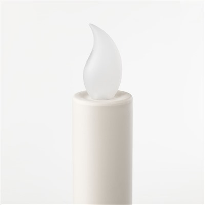 LJUSANDE ЛЬЮСАНДЕ, Светодиодная свеча, с батарейным питанием/естественный, 20 см