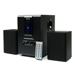 Колонки 2.1 DIALOG Progressive AP-150 Black с MP3 плеером и FM-радио, пульт ДУ
