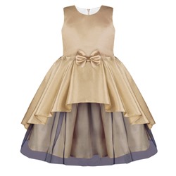 Платье бронзового оттенка для девочки 80786-ДН20