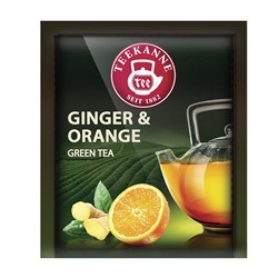 Чай TEEKANNE "Ginger&Orange" зеленый имбирь/апельсин, 300 пакетиков 621766
