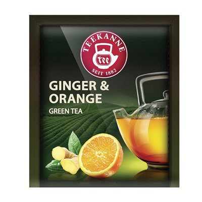 Чай TEEKANNE "Ginger&Orange" зеленый имбирь/апельсин, 300 пакетиков 621766