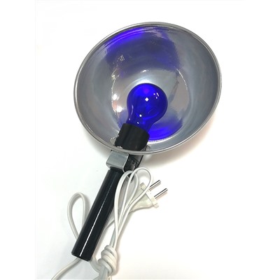 Синяя лампа (рефлектор) "Классический" Еко-02 (хром) оптом или мелким оптом