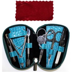 Маникюрный набор Zinger 7103-S (6 инструментов, ручная заточка, цвет серебро) оптом