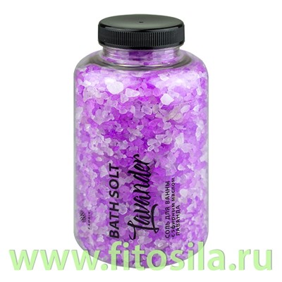 Соль для ванны в банке с эфирным маслом Лаванда 500гр ± 30г (Lavander) Fabrik Cosmetology