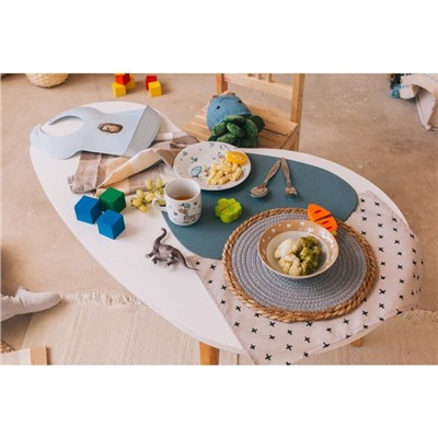 Набор детской посуды Доляна «Жирафик», 3 предмета: кружка 230 мл, миска 400 мл, тарелка d=18 см
