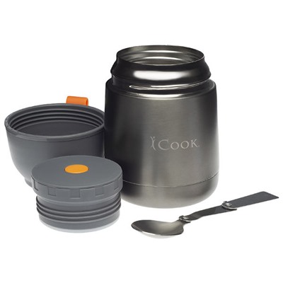iCook™ Термоконтейнер для еды и напитков с крышкой-чашкой и ложкой в комплекте, Вес/объем: 430 мл
