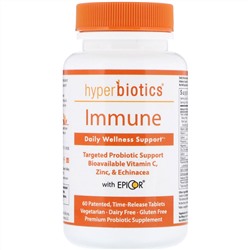 Hyperbiotics, Immune, Daily Wellness Support, 60 Time-Release Tablets
