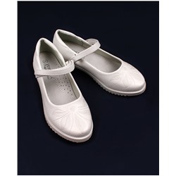 Туфли для девочки белые 32341-ПТ18