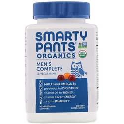 SmartyPants, Органический комплекс для мужчин, 90 вегетарианских жевательных таблеток