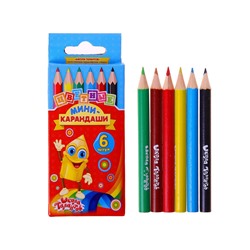Цветные карандаши 6 цветов 2438-ПГ18