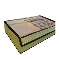 Короб для хранения с ячейками и прозрачной крышкой, 44х27х11 см, Акция!