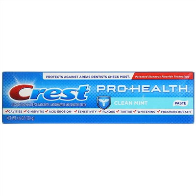 Crest, Pro Health, зубная паста, мята, 130 г (4,6 унции)