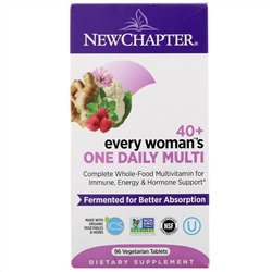 New Chapter, 40+ Every Woman's One Daily Multi, 96 вегетарианских таблеток
