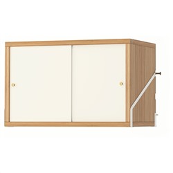 СВАЛЬНЭС, Шкаф с 2 дверьми, бамбук, белый, 61x35 см