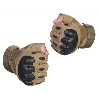 Тактические перчатки без пальцев - Идеальные перчатки для военных. Надежно защищают руку и не мешают стрелять из любого положения (A10) №17