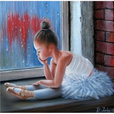 Маленькая балерина у окна