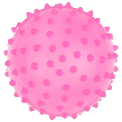 Мячик массажный, матовый пластизоль d=10 см, 22 г, цвета МИКС