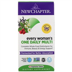 New Chapter, Every Woman's One Daily Multi, 96 вегетарианских таблеток