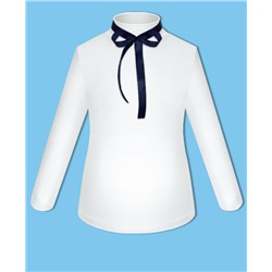 Белая школьная водолазка (блузка) для девочки 84691-ДШ21