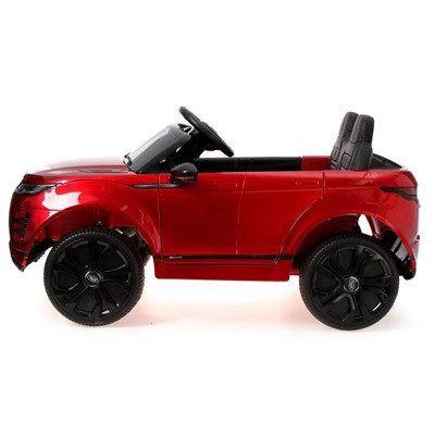 Электромобиль Range Rover Evoque, кожаное сидение, EVA колеса, цвет бордовый глянец