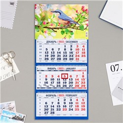 Календарь квартальный, трио "Природа - 6" 2023 год