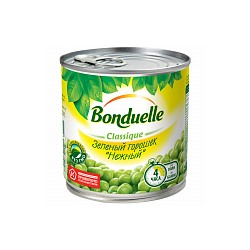 Горошек Bonduelle classique нежный зеленый 212 гр.
