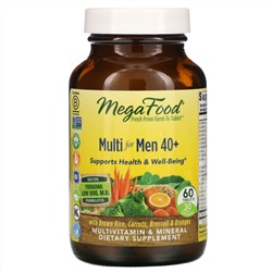 MegaFood, комплекс витаминов и микроэлементов для мужчин старше 40 лет, 60 таблеток