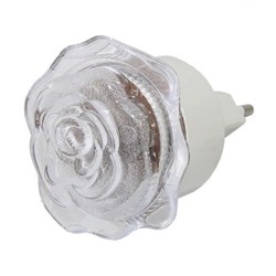 Светильник-ночник Роза" с выключателем, светодиодный, 0.4Вт, 220В, TDM (SQ0357-0032)"