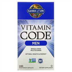 Garden of Life, Vitamin Code, для мужчин, 240 вегетарианских капсул