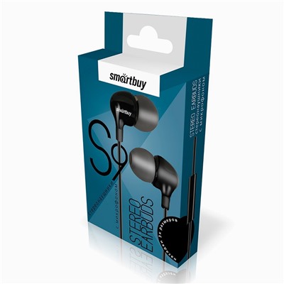 Проводные наушники с микрофоном Smart Buy SBH-630 S9, 3.5 Jack (black)
