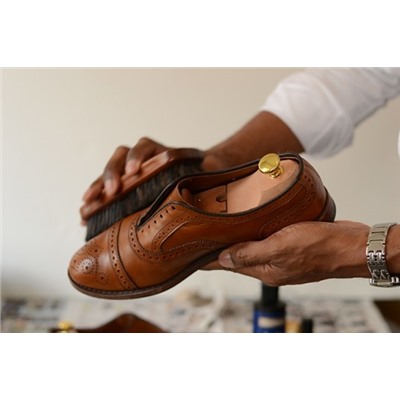 Щетка для обуви деревянная