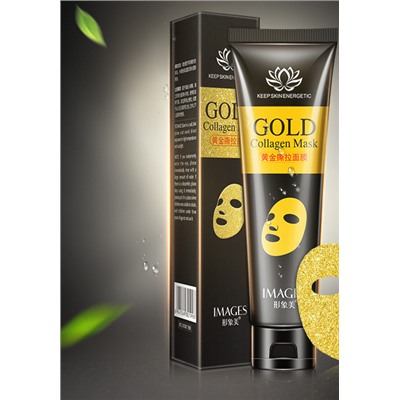 Маска - плёнка Images Gold Collagen Mask с биозолотом и коллагеном, 60 гр.