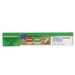 Manuka Health, Манука и прополис, зубная паста с маслом манука, 100 г (3,53 унции)