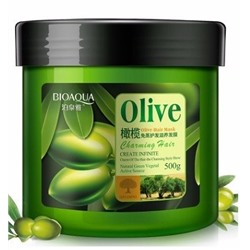 Уценка 15 % сильно повреждена упаковка! Питательный бальзам для волос «BIOAQUA» с экстрактом оливкового масла 500 мл