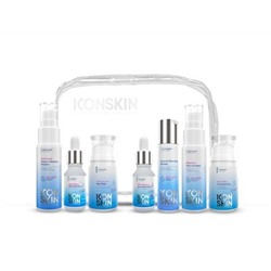 ICON SKIN / Косметический набор для лечения акне, 7 средств travel-size. Профессиональный уход для проблемной кожи.