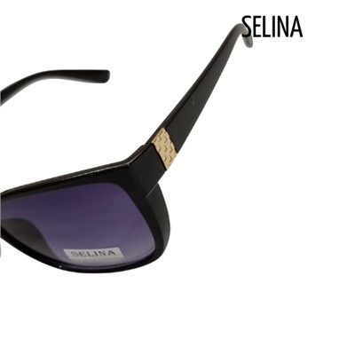 Очки солнцезащитные женские SELINA, черные, 54959-2812, арт.354.286